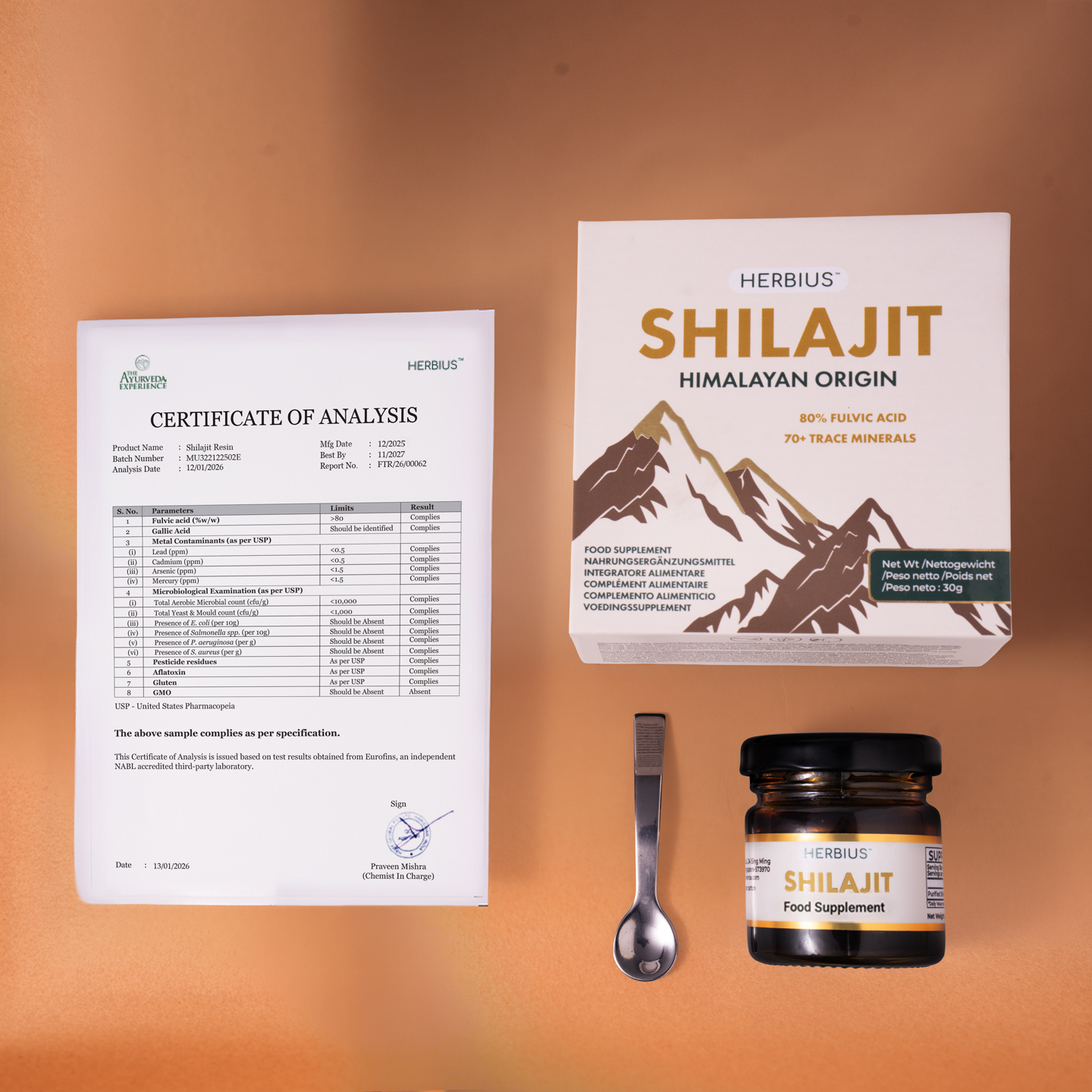 Herbius® Shilajit | 100% Pure Himalayan Resin