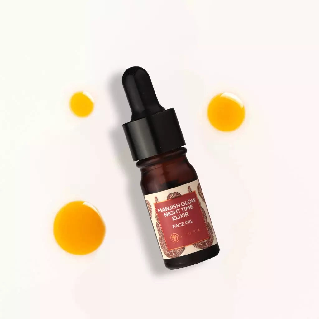 Mini Manjish Glow Night-Time Elixir – Ayurvedic Face Oil for Radiant, Even-Toned, and Complexion-Enhancing Skin