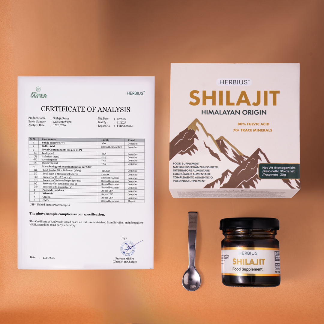 Herbius® Shilajit | 100% Pure Himalayan Resin 2 jars 30g
