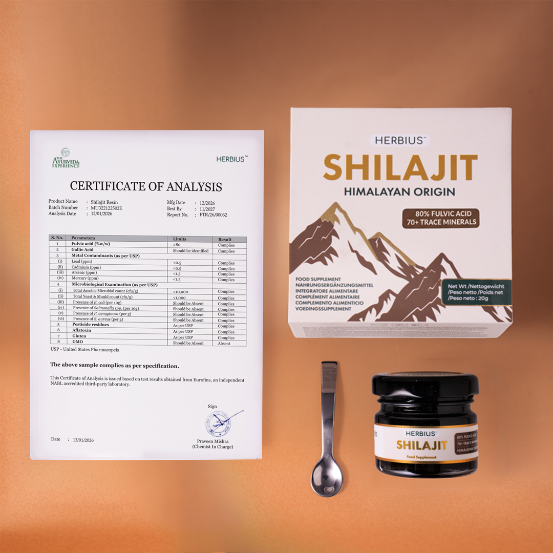 Herbius® Shilajit | 100% Pure Himalayan Resin 20g