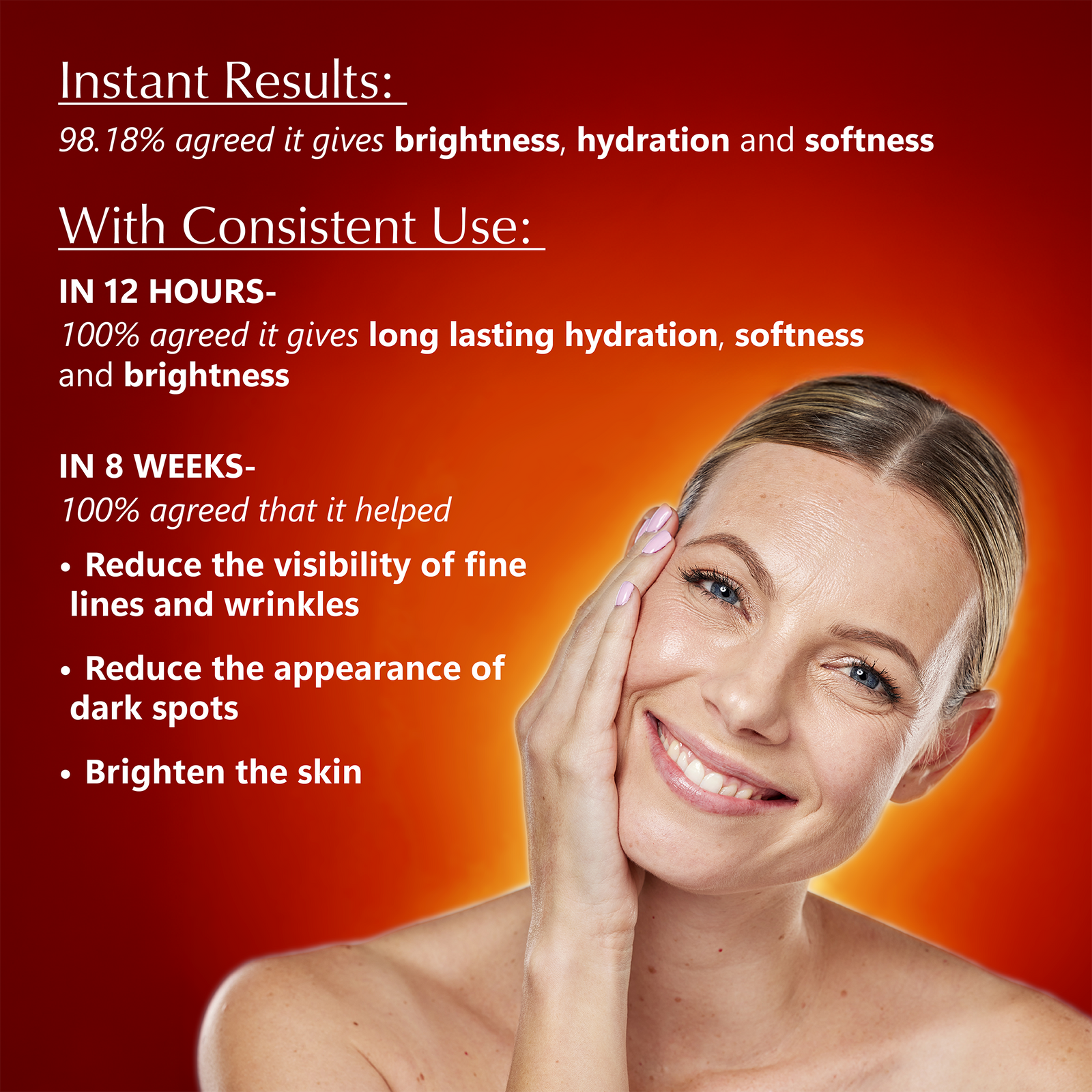 Rufolia Bi-Phasic Face Serum – Brightens, Softens and Plumps Dull, Crepey, Ageing Skin – Water-Oil Hybrid Serum with Manjistha, Tomato, Coffee Seed & Plant-based Squalane – Best Bi-Phasic Face Serum For Mature Skin - With Clinically Proven Ingredients