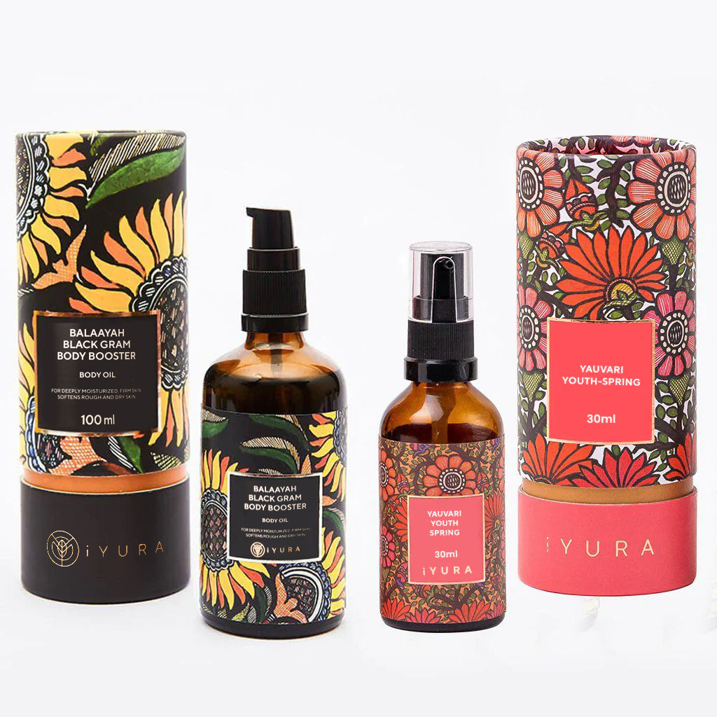 Black Gram Face & Body Duo - Best Moisturisers for Dry , Ageing and Mature Skin - Natural Skincare for Glowing Skin