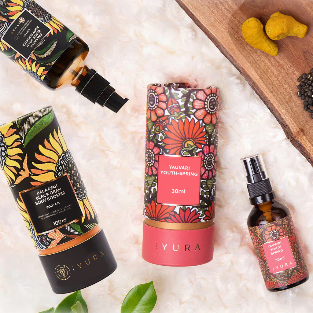 Black Gram Face & Body Duo - Best Moisturisers for Dry , Ageing and Mature Skin - Natural Skincare for Glowing Skin