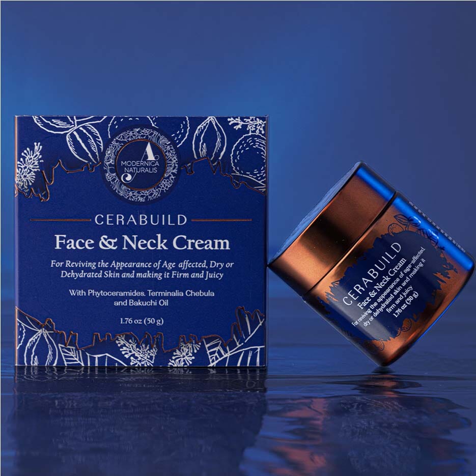 Cerabuild Face and Neck Cream - Resurface, Plump &amp; Protect Your Skin with Phyto-Ceramides Lotion &amp; Moisturizer A Modernica Naturalis 