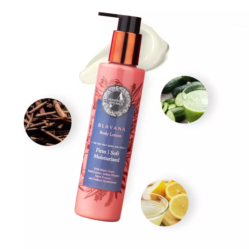 Blavana Body Lotion - Moisturises, Softens, Firms Dry, Ageing, Crepey Skin - Revolutionary Formula with Black Gram - Best Body Lotion for Mature Body Skin - With Clinically Proven Ingredients