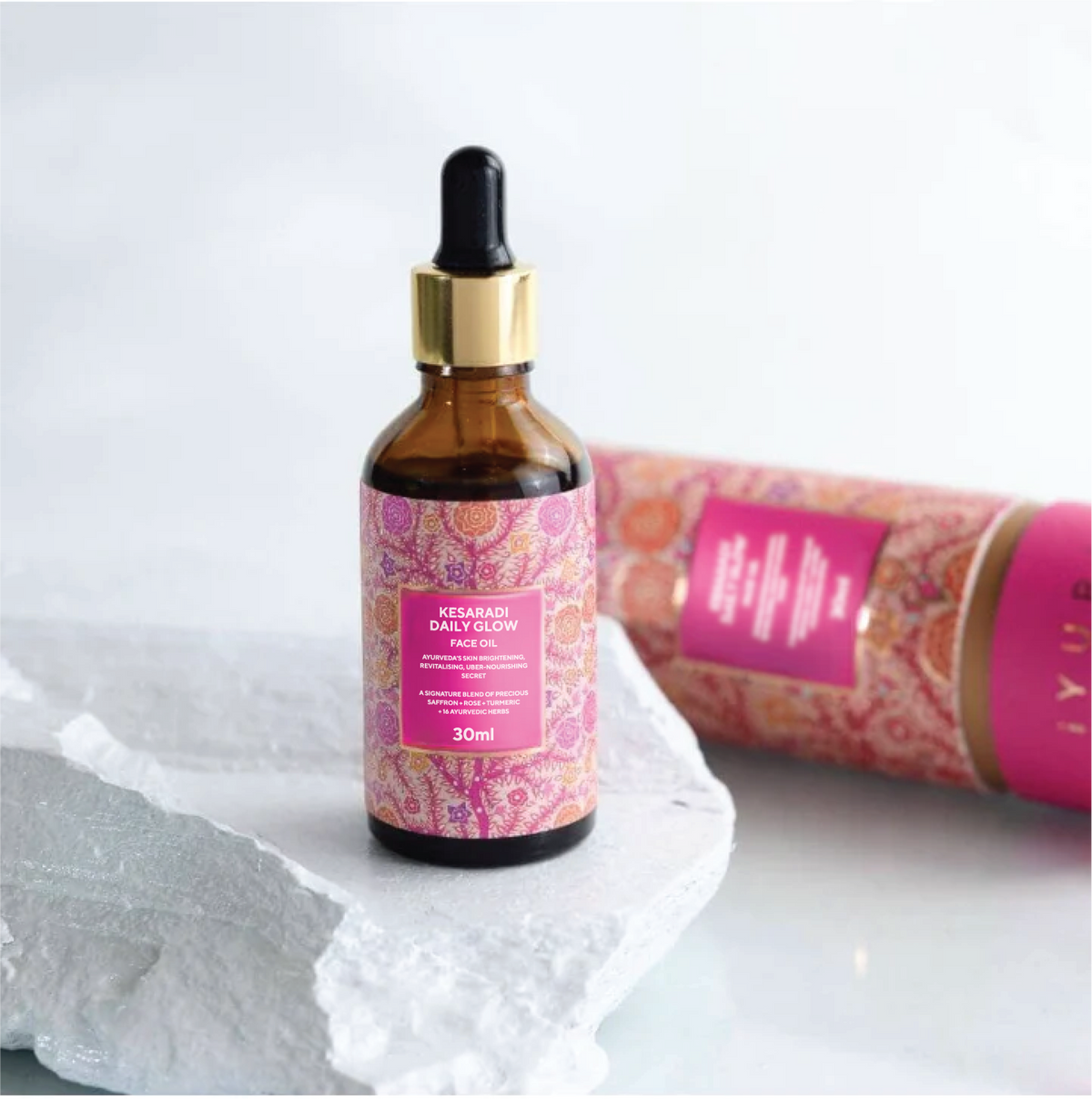 Kesaradi Daily Glow Face Oil - Daily Ayurvedic Face Oil with Saffron, Vetiver, liquorice and Haldi