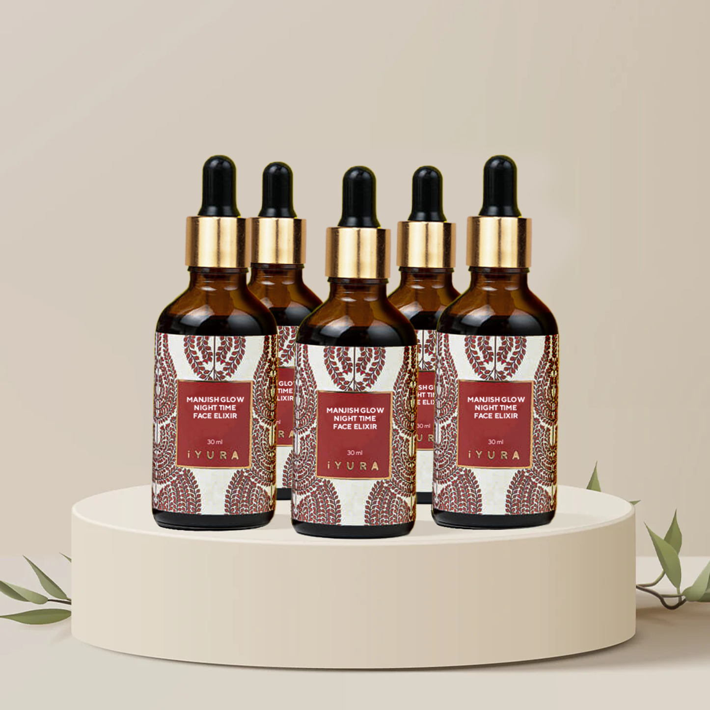 Manjish Glow Night Time Face Elixir - Pack of 5