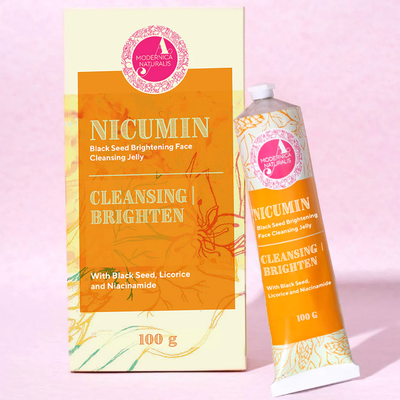 Nicumin Black Seed Brightening Face Cleansing Jelly - With Potent Extracts of Kalonji Seed, Licorice and Saffron Enriched With Niacinamide - Pack of 2