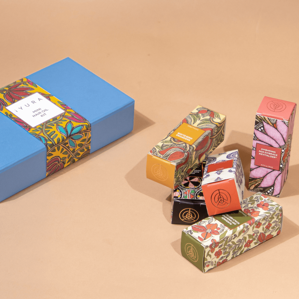 Mini Hair Oil Kit - 5 Ayurvedic Hair Oil Minis