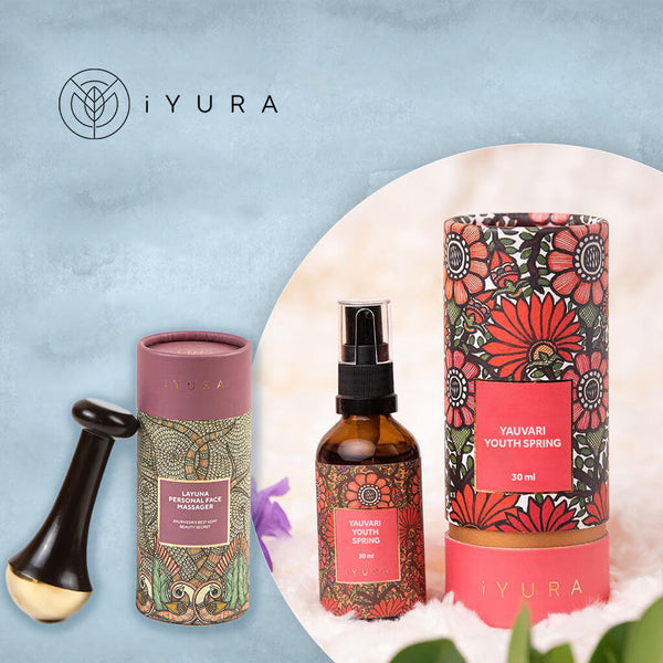 Yauvari Youth Spring Face Oil with Layuna Personal Face Massager